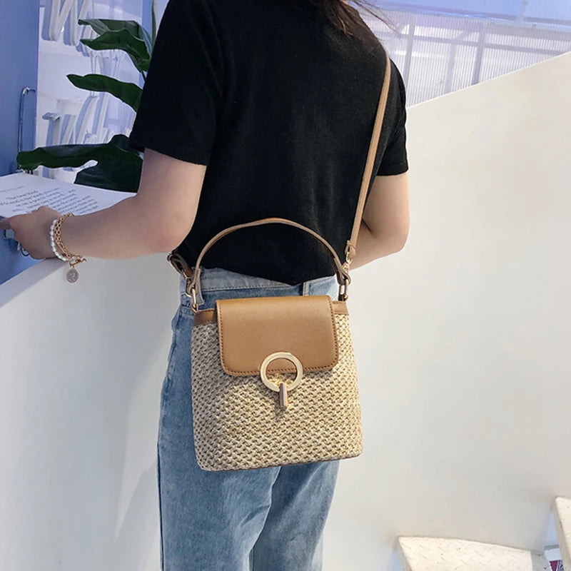 Summer Straw Shoulder Bag for Women – Chic, Lightweight, Travel & Daily Style