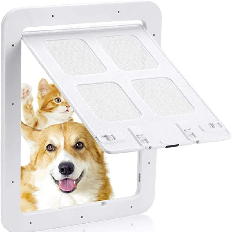 Chatière Magnétique Verrouillable – Porte pour Chat & Chien, Installation Facile, Taille L & XL