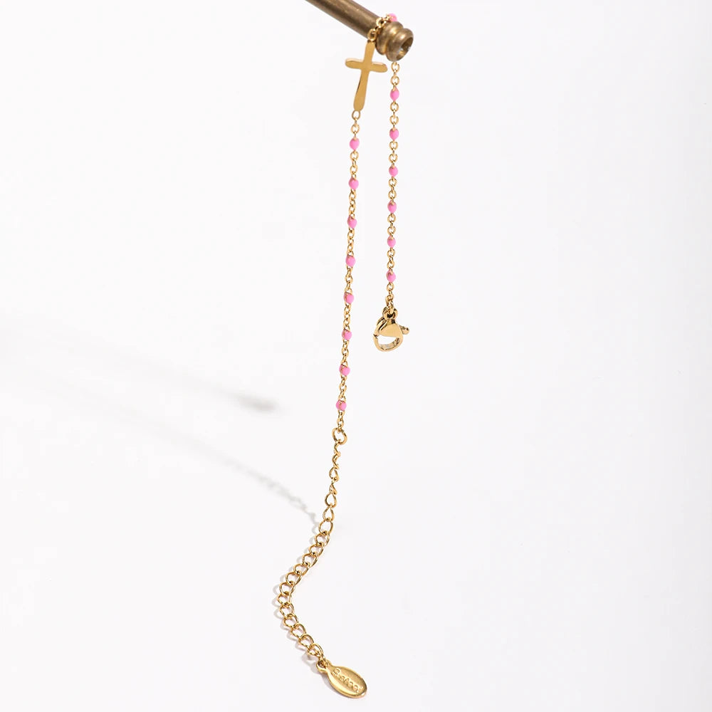 Bracelet Bohème Fin en Acier Inoxydable – Charme Géométrique Femme | ZMZY
