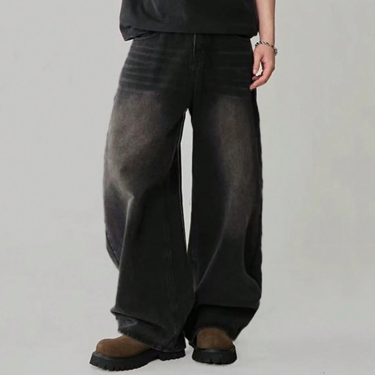 Jean Large Unisexe Style Coréen 4 Coloris Wide Leg | XS-XXL Toutes Saisons