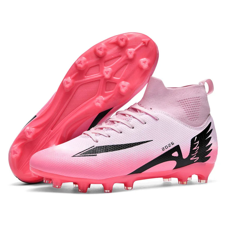 Chaussures de Football Respirantes Anti-Dérapantes – Homme & Femme, Terrain Naturel & Synthétique