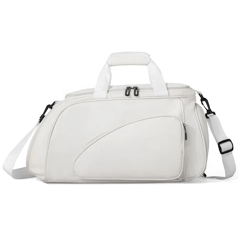 Table Tennis Bag with Large Capacity, Independent Shoe Compartment, Dry and Wet Separation Sports Training Crossbody Travel Bag
