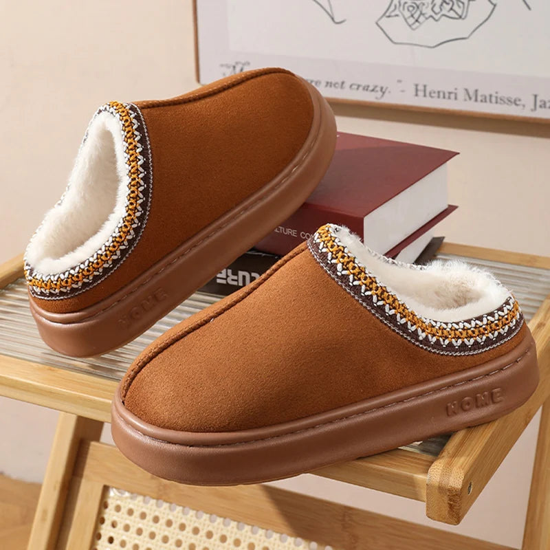 Chaussons Plateforme Femme – Fourrure Synthétique & Semelle EVA | Hiver