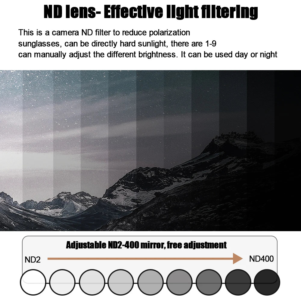 Lunettes de Soleil Polarisées CRIXALIS ND9 — Teinte Ajustable, Anti-Reflets UV400