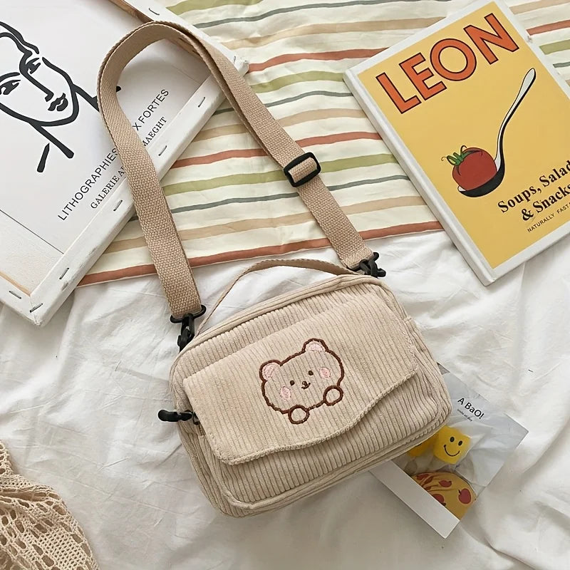 Sac Bandoulière en Toile Style Coréen – Femme
