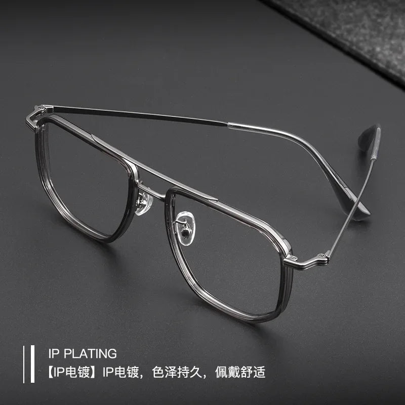 Lunettes de Lecture Photochromiques CAIDERONI 2216YJ – Grand Cadre Rétro Anti-Lumière Bleue