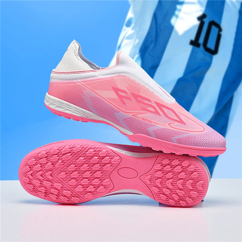 New Men Soccer Shoes High Ankle Breathable Football Boots Ultralight Futsal Non-Slip High-quality Sports Shoes Outdoor Match