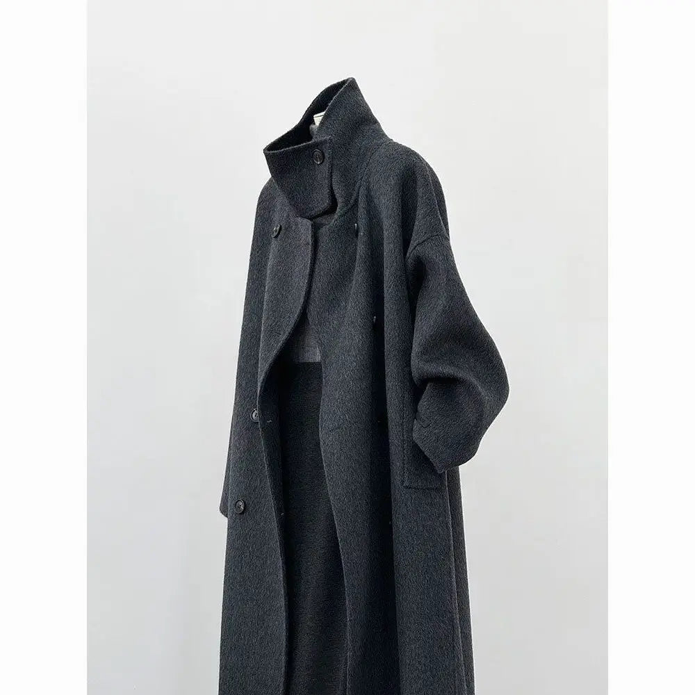 Manteau Long en Laine Style Hepburn – Femme Automne/Hiver 2025