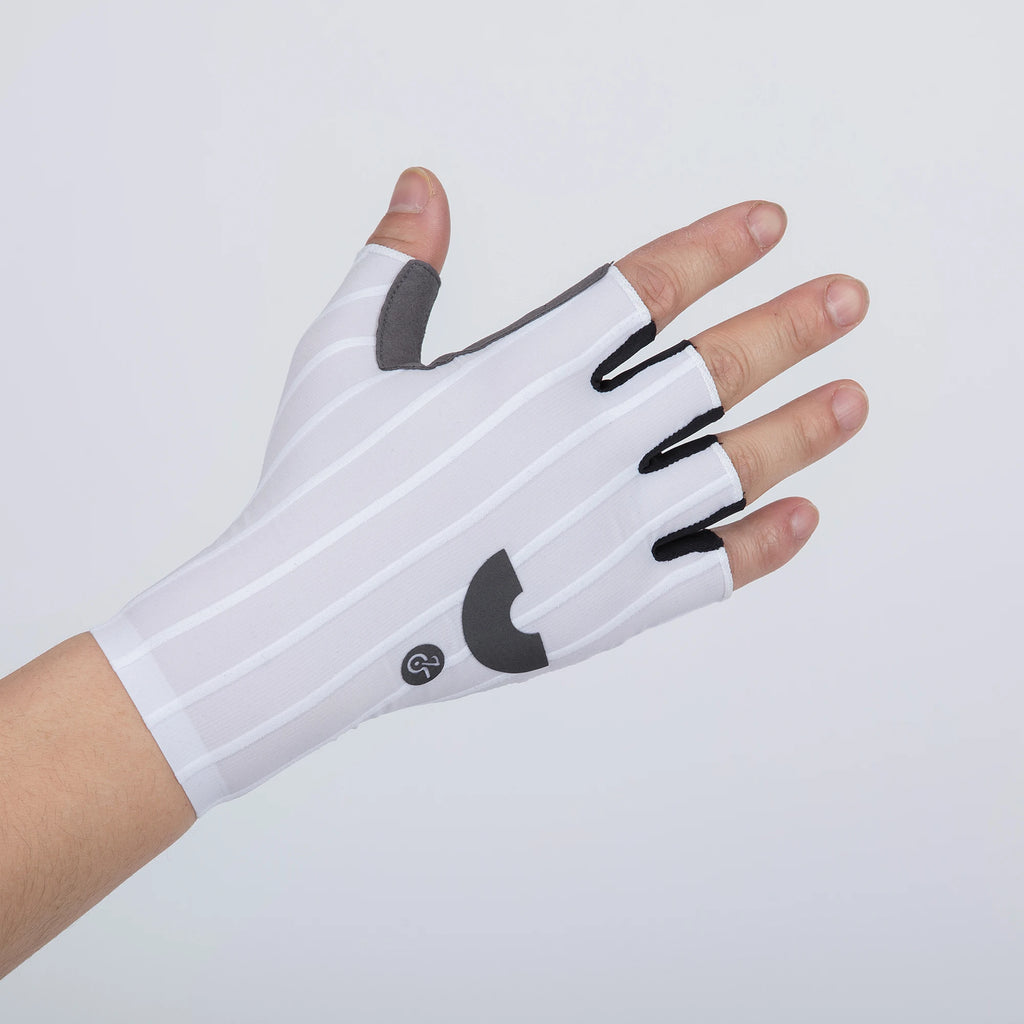Gants de Cyclisme d'Été YKYWBIKE – Mi-Doigts, Tissu Aérodynamique Rayé, Anti-Chocs, Route & VTT