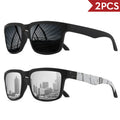 Lot de 2 Lunettes de Soleil Sport Carrées VEGUEROS – UV400 Mixte