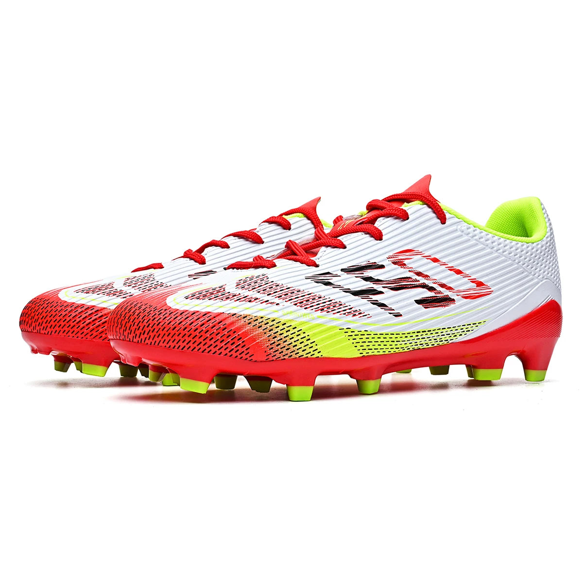 Chaussures de Football AG/FG – Tige PU, Crampons TPU Longs, Anti-dérapantes | Unisexe