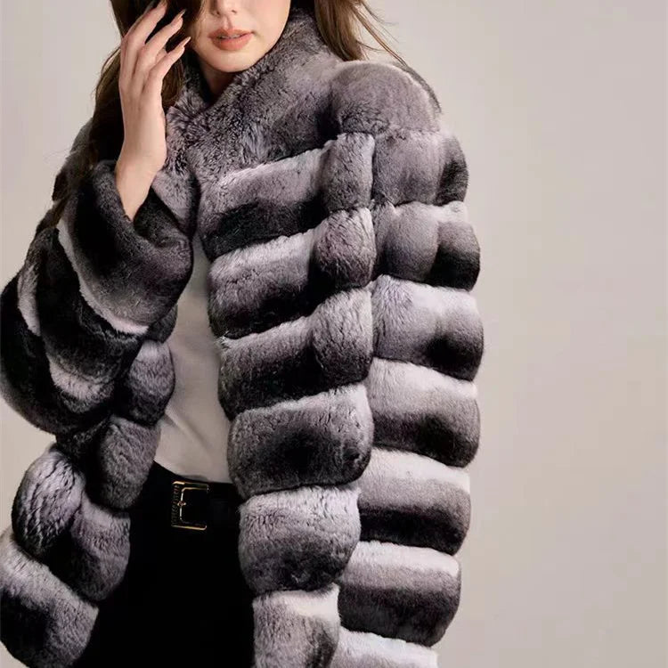 2026 The New Selling Faux Chinchilla Hair Short Coat Women A Variety Of Styles Optional Splicing Faux Totoro Fur Coat