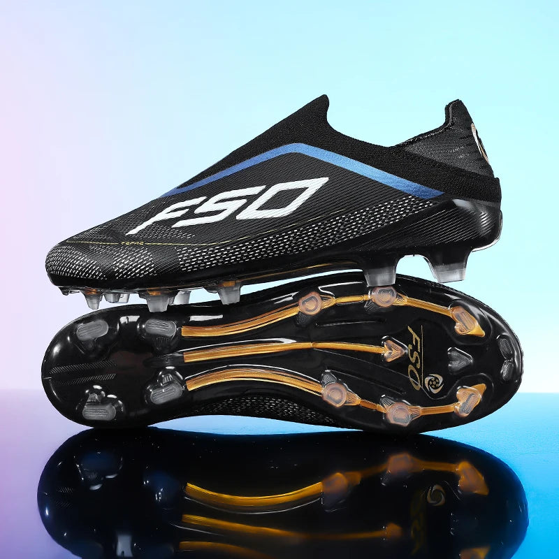 Chaussures de Football Homme – Crampons Professionnels Terrain Gazon & Futsal