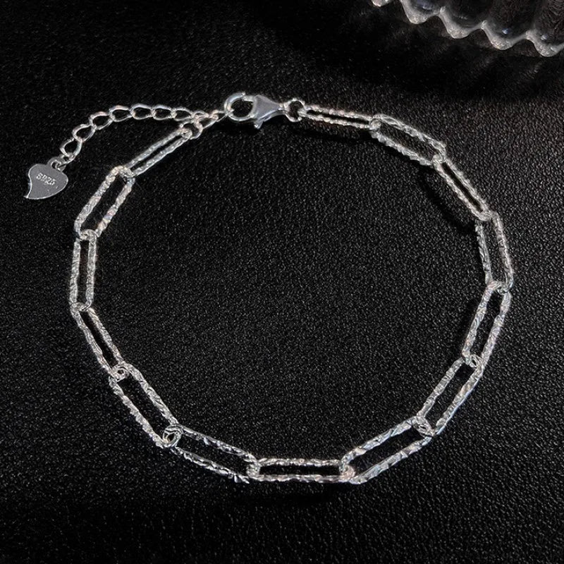 Bracelet Femme Zircon Carré Plaqué Or 18K – Réglable & Strass