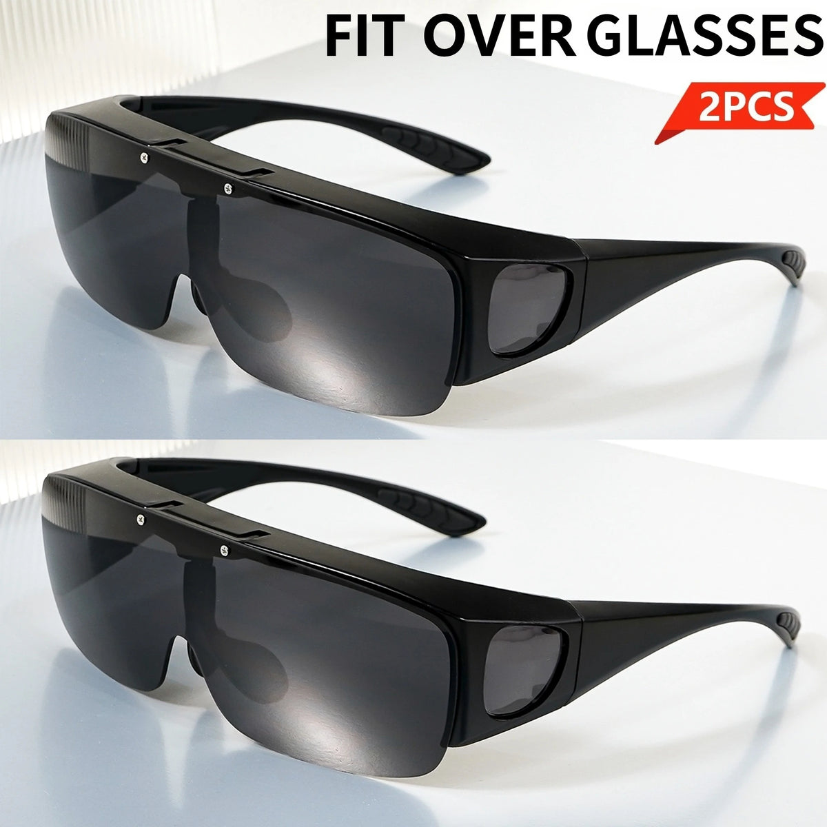 Lunettes de Soleil Polarisées Flip-Up Sur Lunettes de Vue – UV400