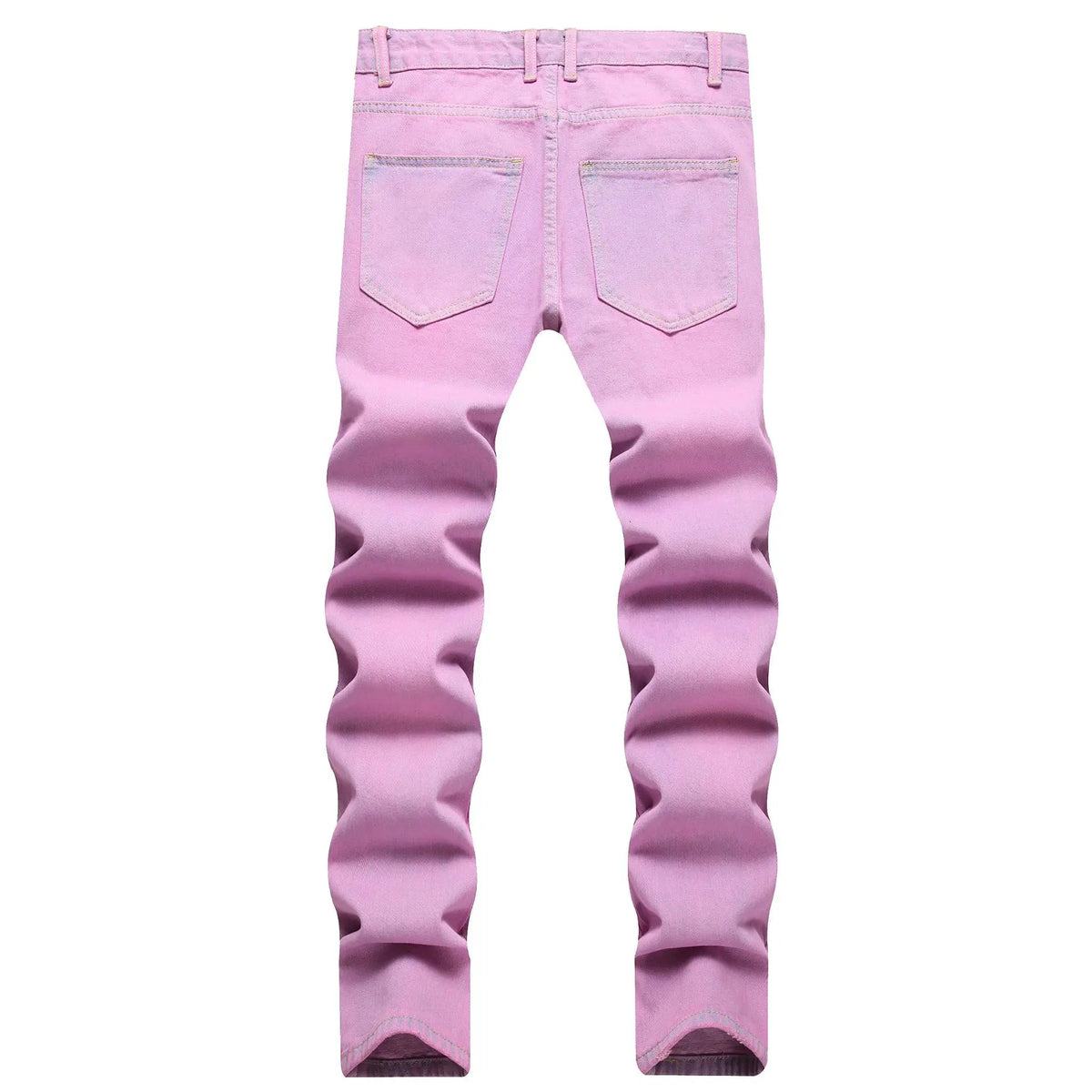 Jean Skinny Slim Homme Rose Distressed Vintage Ripped Streetwear | Tours de Taille 28-40