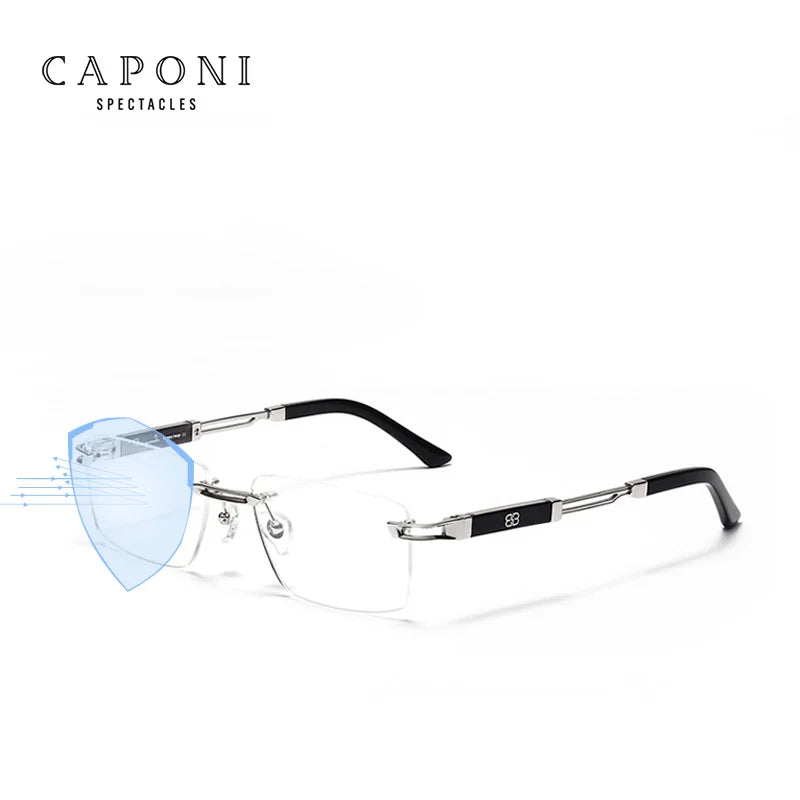 Montures Lunettes Homme Sans Monture Titane Pur CAPONI J23026