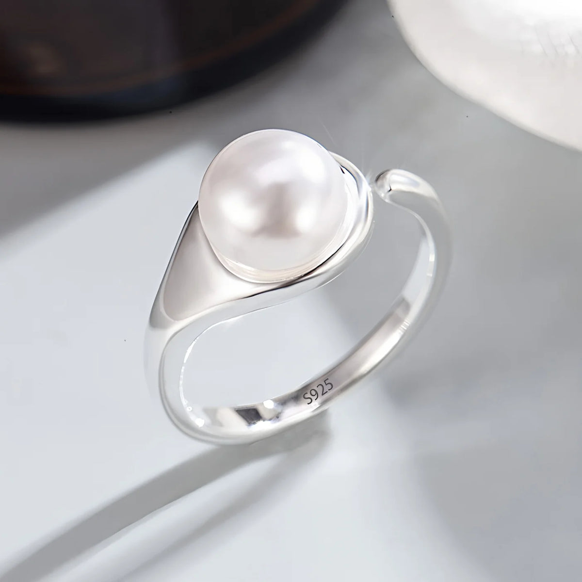 Bague Lotus en Argent Sterling 925 Femme – Texture Rétro & Ajustable | Cadeau Bijou