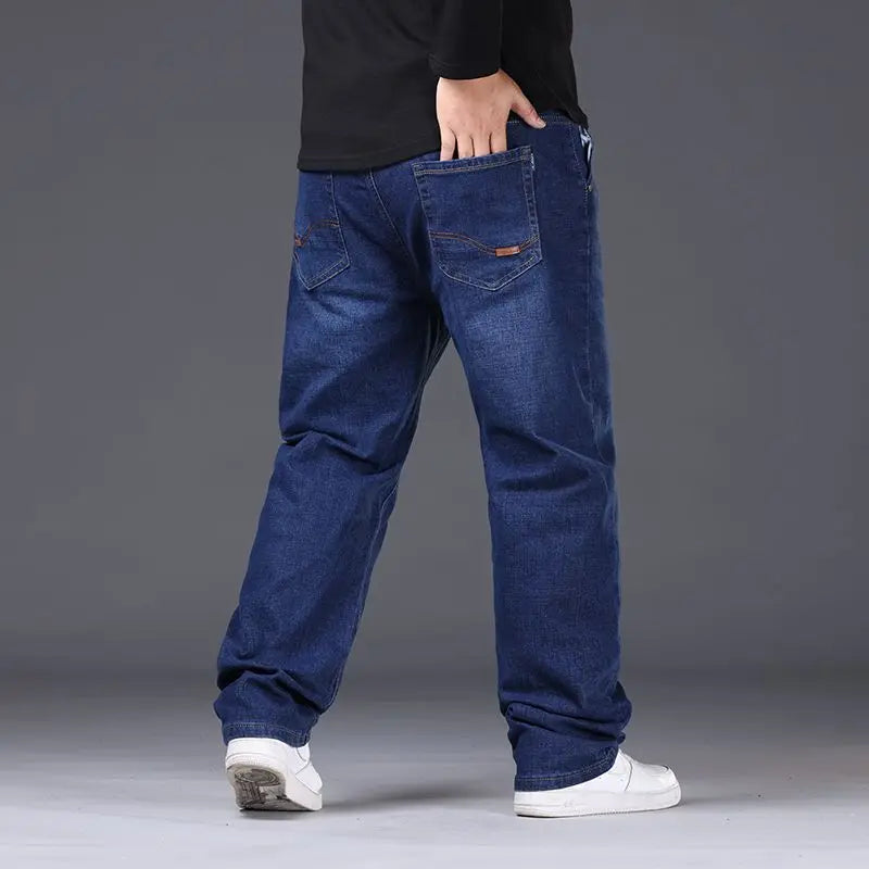 Jean Droit Homme Grande Taille Loose Smart Casual 2 Coloris Tailles 28 à 50