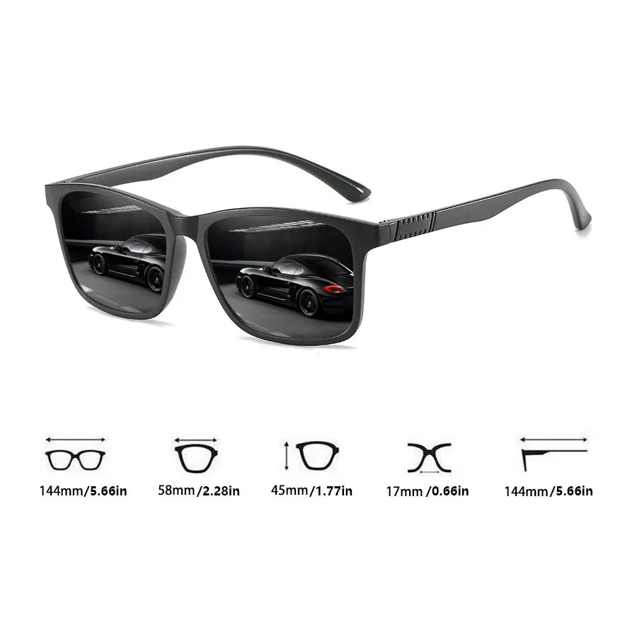 Lot de 6 Lunettes de Soleil Carrées Vintage – Homme & Femme