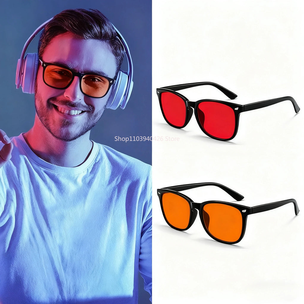 Lunettes Anti Lumière Bleue – Verres Rouges Gaming, Ordinateur & Sommeil