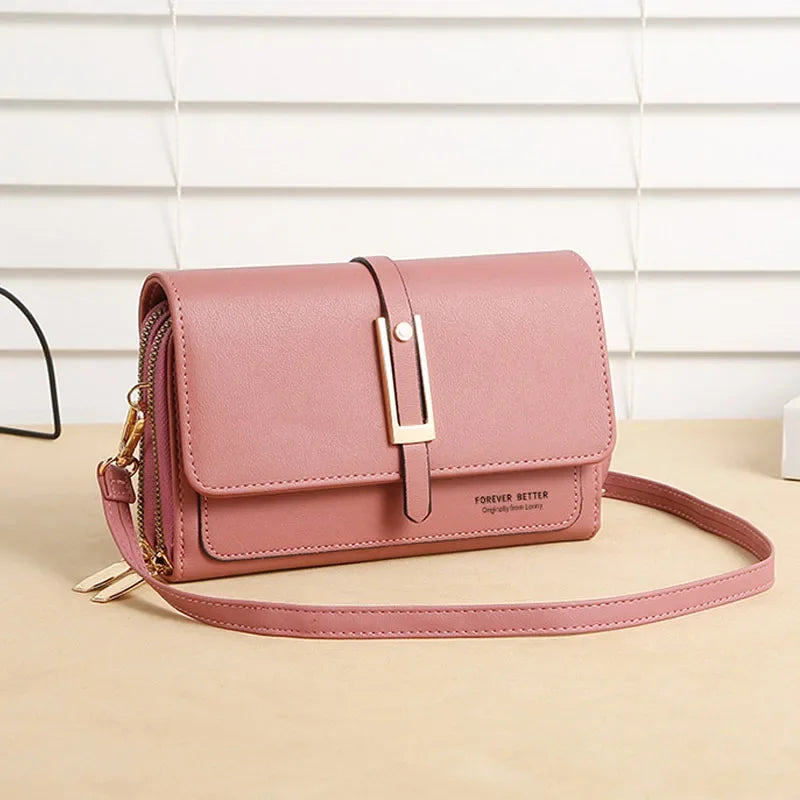 Mini Sac à Bandoulière Carré Femme — Style Rétro Tendance, PU, Multifonction