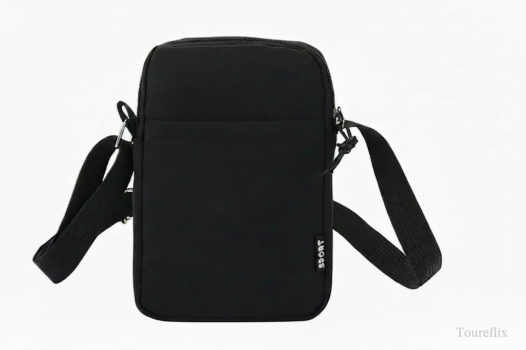 Simple Canvas Zipper Purse Crossbody Bag Handbag Shoulder Bag Phone Bag