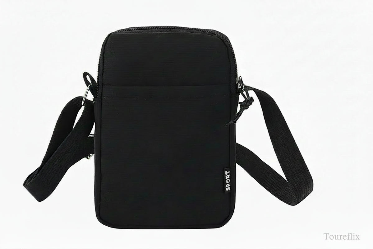 Simple Canvas Zipper Purse Crossbody Bag Handbag Shoulder Bag Phone Bag