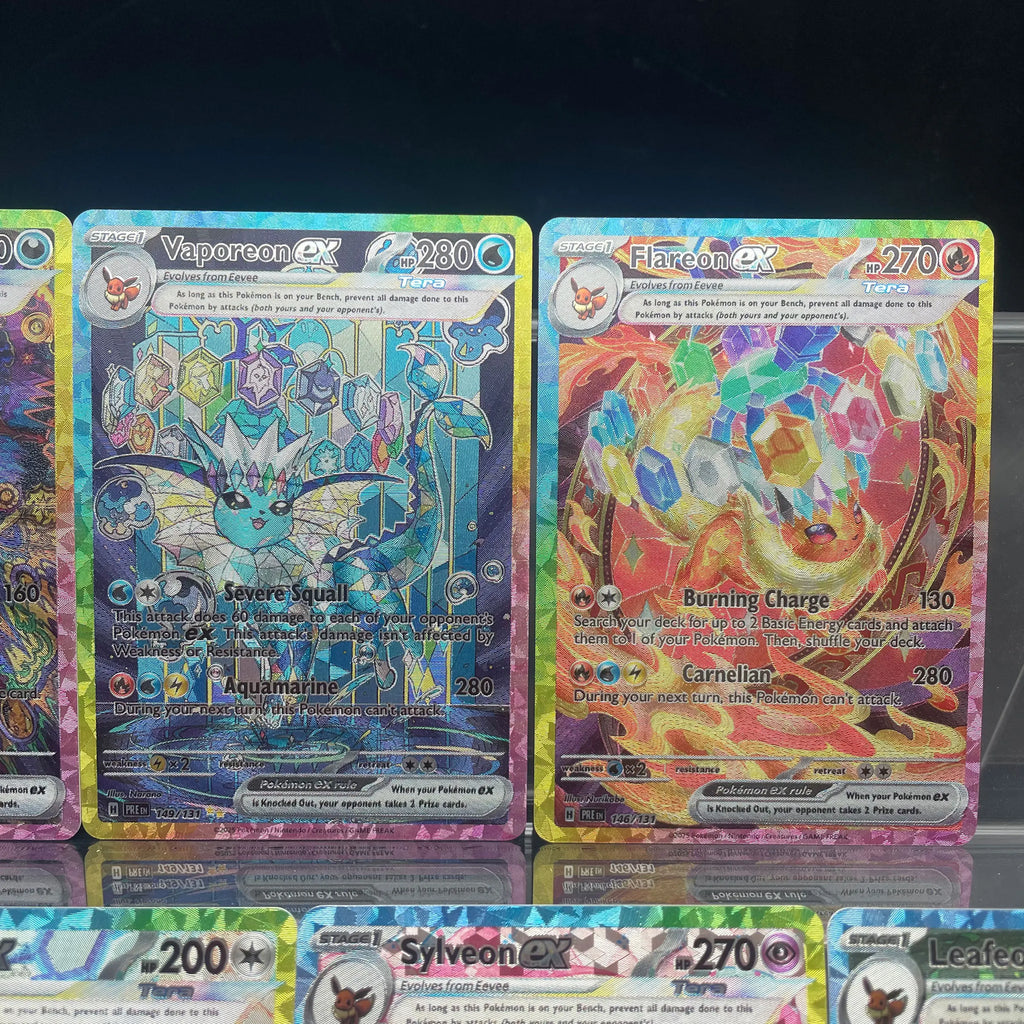 Cartes Pokémon PTCG Eeveelution SV8A – Set 9 Cartes de Collection (Version Anglaise)