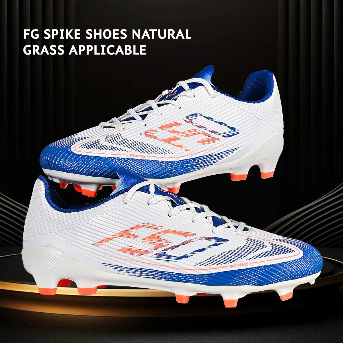 Crampons de Football Professionnels AG/FG – Tige PU Texturée, Semelle TPU Anti-Glisse