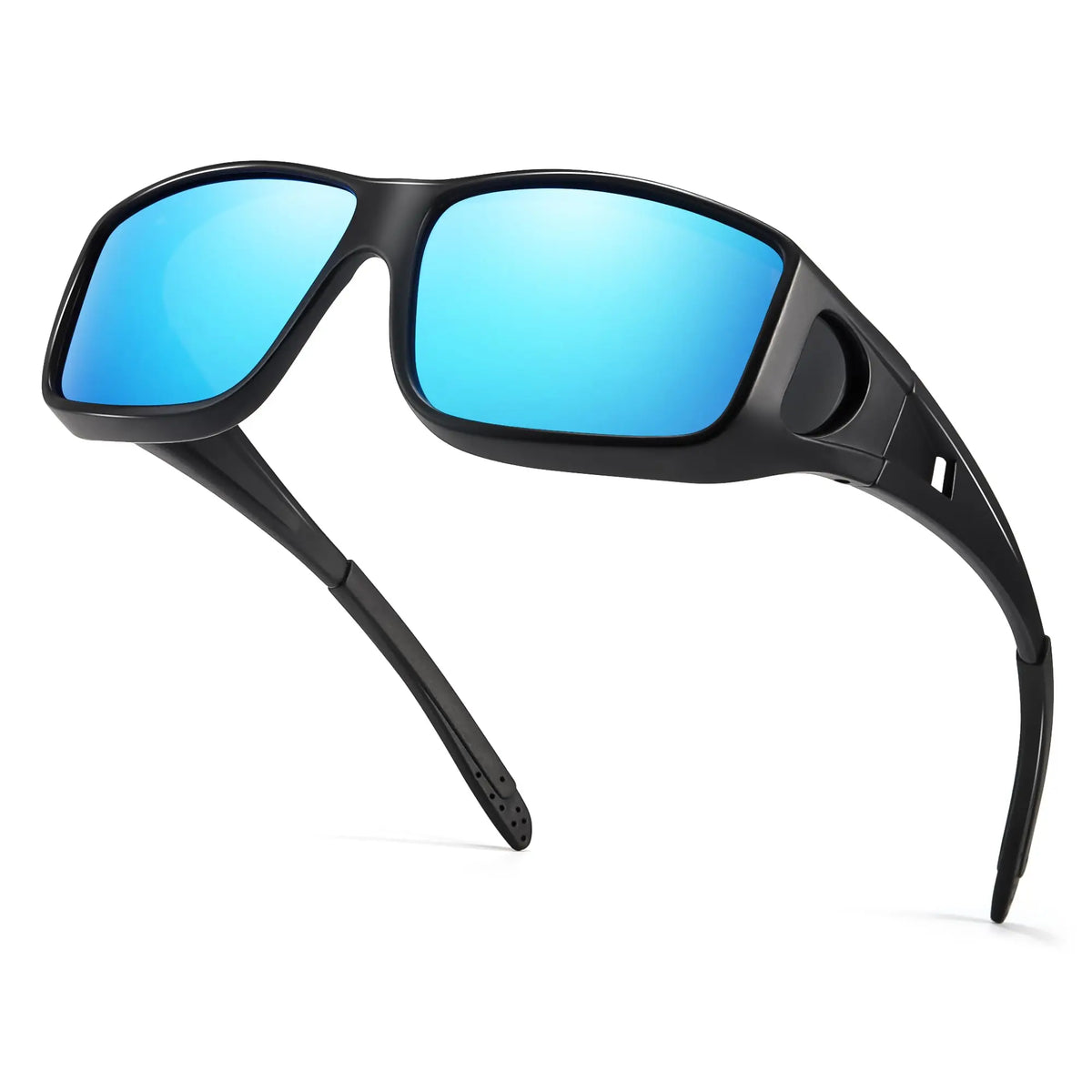 Lunettes de Soleil Polarisées Sur-Lunettes Unisexe – Anti-Reflets, UV400, Monture Titane