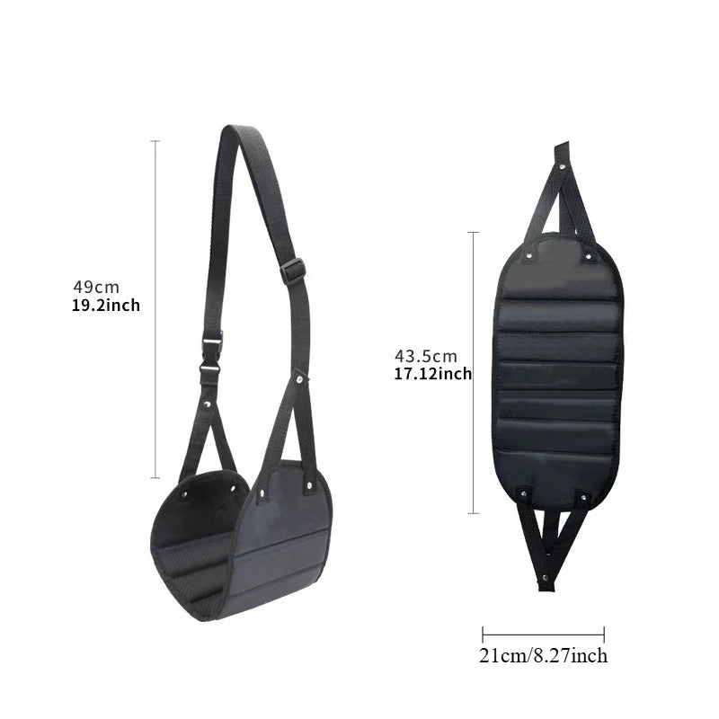 1Pcs Portable Lazy Man Travel Footrest Adjustable Strap Foot Hammock Flight Bus Office Carry On Mat Accessories