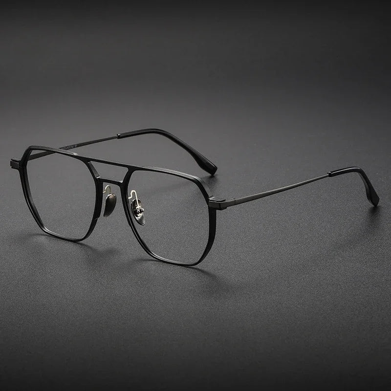 Lunettes de Lecture VICKY Double Pont Anti-Lumière Bleue – Monture Aluminium/Titane, Correction Personnalisable