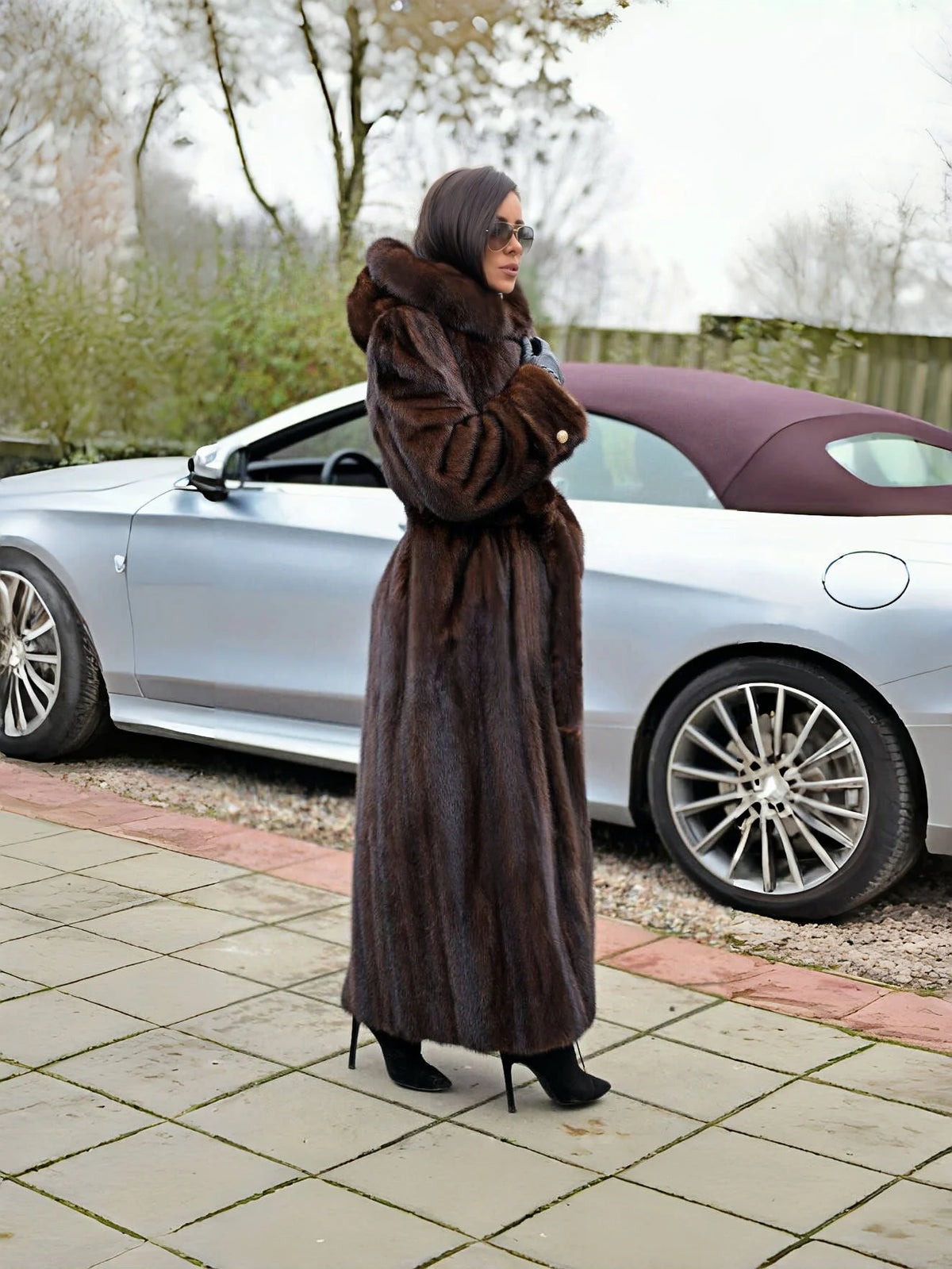 Manteau Long Femme Fausse Fourrure à Capuche – Hiver 2026 | Luxe & Chaleur
