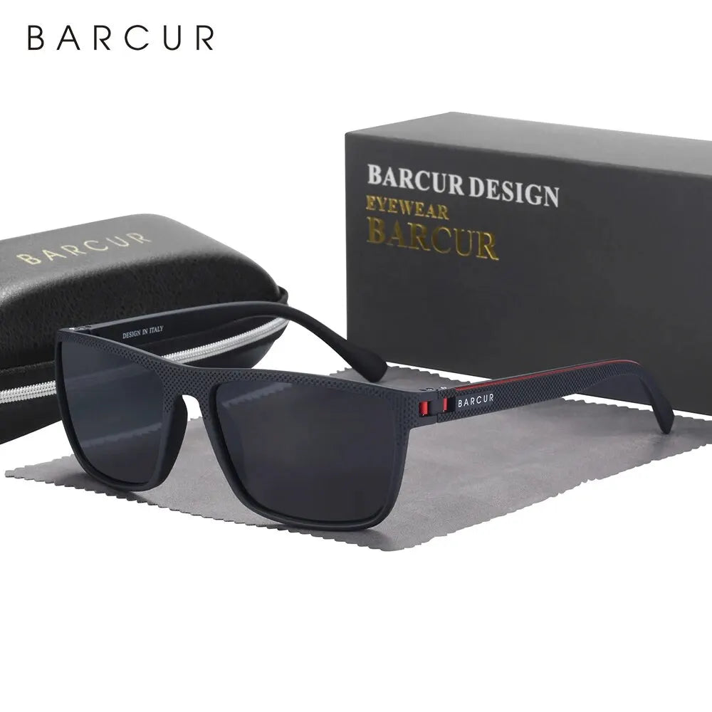 Lunettes de Soleil BARCUR TR90 Polarisées — Ultra-Légères, Sport & Casual, UV400