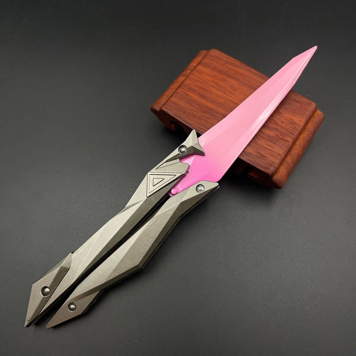Papillon Pliant Jouet de Collection – Lame Gravée 3D, Accessoire Cosplay & Gaming