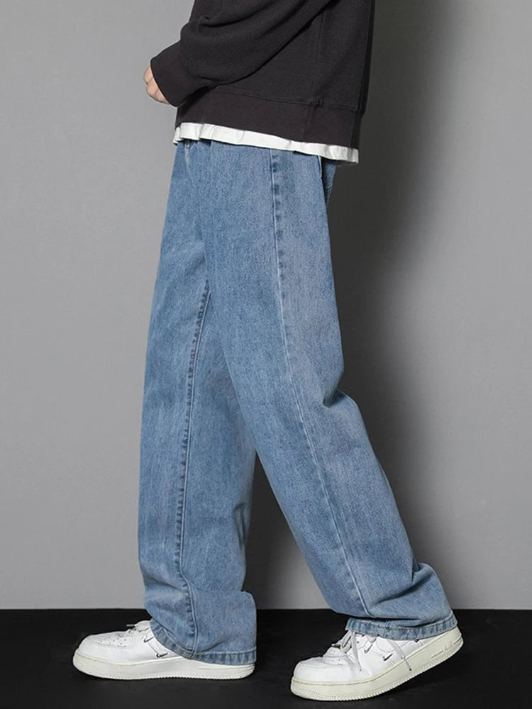 Jean Loose Straight Homme Style Coréen 4 Coloris Dénim | Tailles M-XXXL