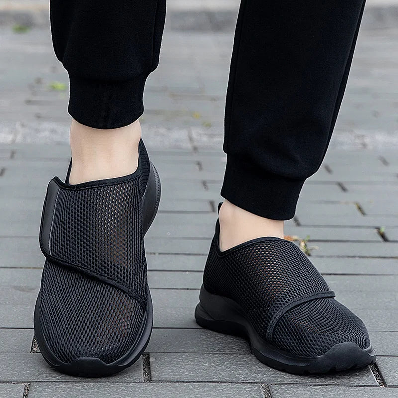 SNORW Chaussures Orthopédiques Femme – Pieds Larges, Confort Diabétique, Semelle Douce