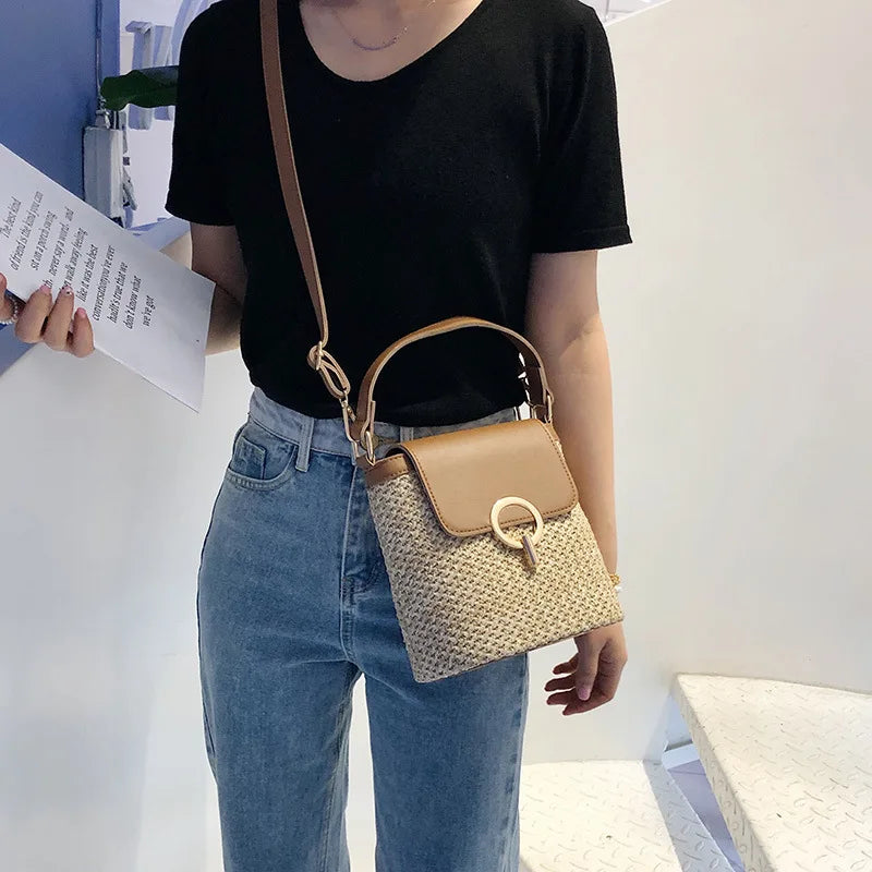 Summer Straw Shoulder Bag for Women – Chic, Lightweight, Travel & Daily Style