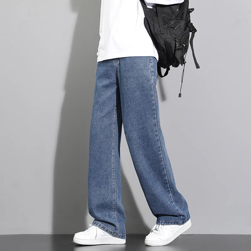 Jean Loose Straight Homme Style Coréen 4 Coloris Dénim | Tailles M-XXXL