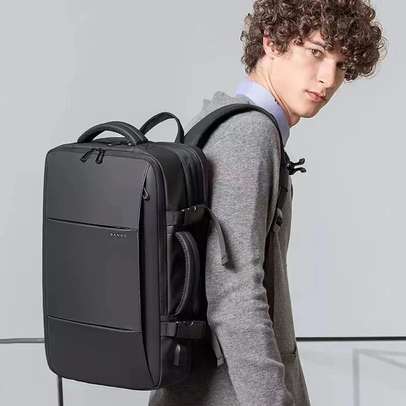 Sac à Dos Business Voyage BANGE – Grande Capacité 37-45L | Port USB | Laptop 17,3"