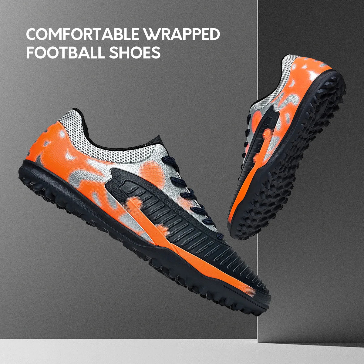 New breathable men's soccer shoes TF broken nail outdoor sports shoes, wear-resistant and anti slip