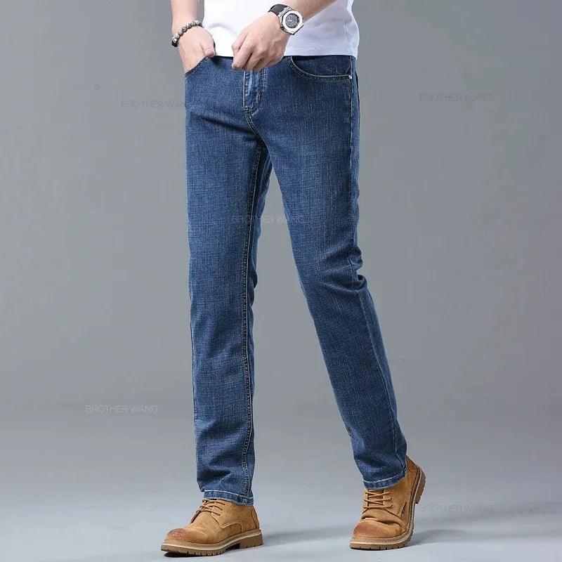 Jean Homme Slim Stretch Taille Haute – Casual Chic Toutes Saisons