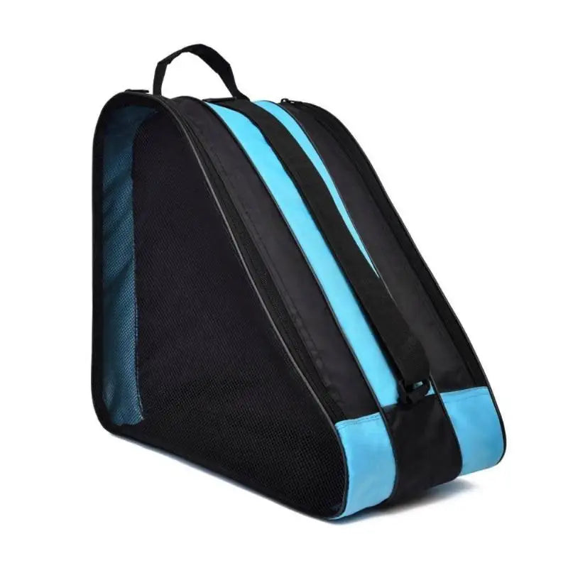 Roller Skates BagLarge Capacity Oxford Cloth Skating Shoes Bag Skating Accessories Carry Case 3 Layers Breathable Ice Skating