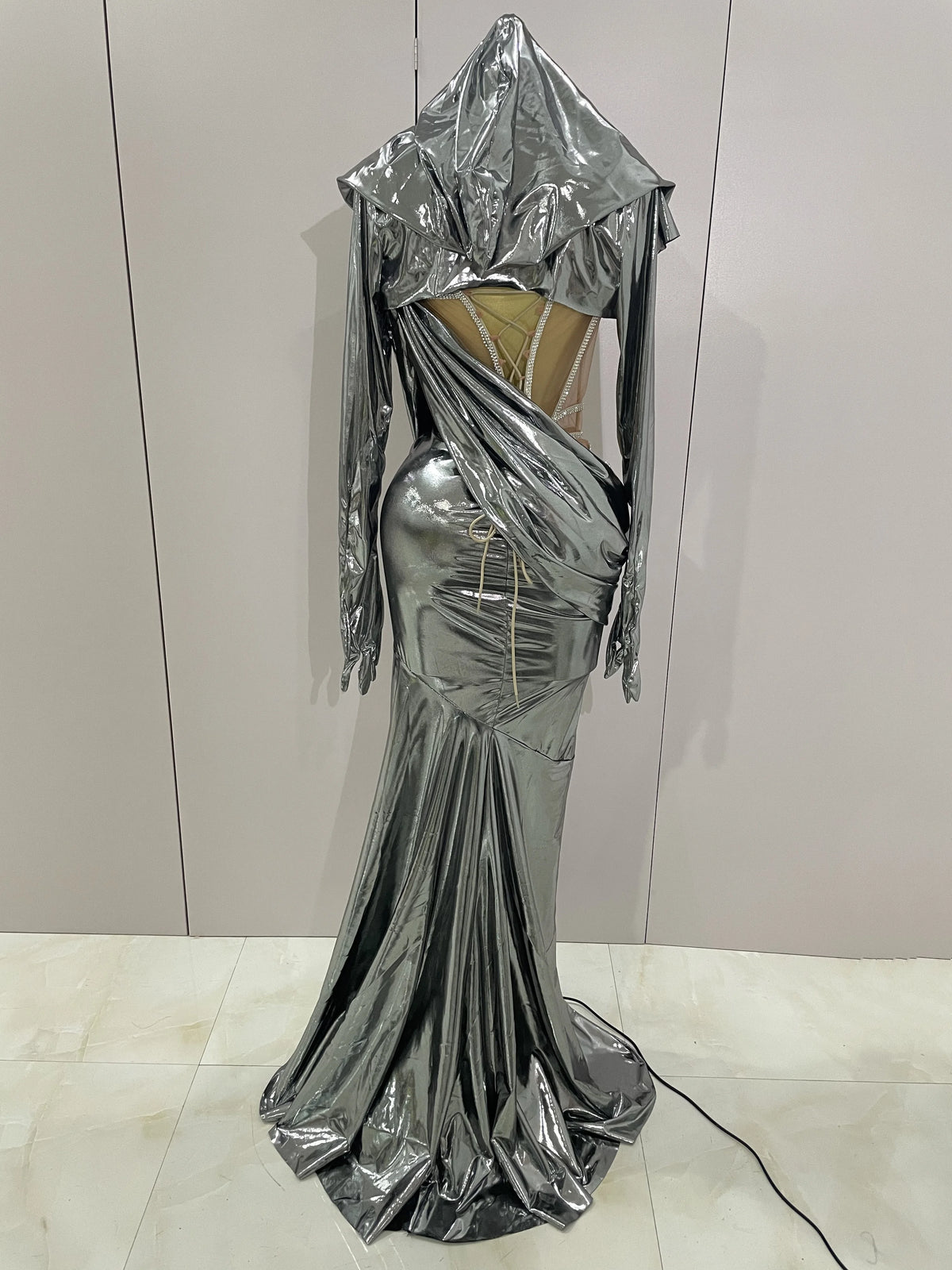 Robe de Scène Pailletée Femme – Tenue Carnaval, Nightclub & Festival