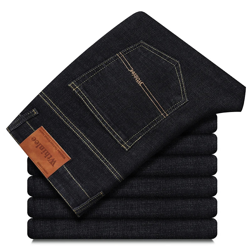 Jean Droit Homme Stretch Business Casual – Coupe Classique Printemps Été
