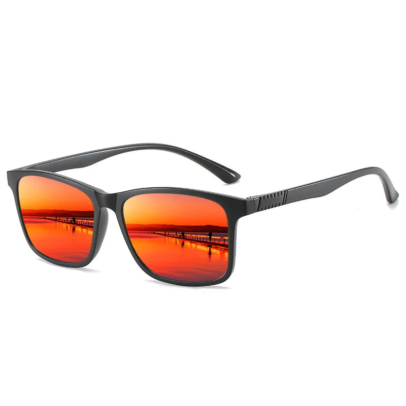 Lot de 6 Lunettes de Soleil Carrées Vintage – Homme & Femme