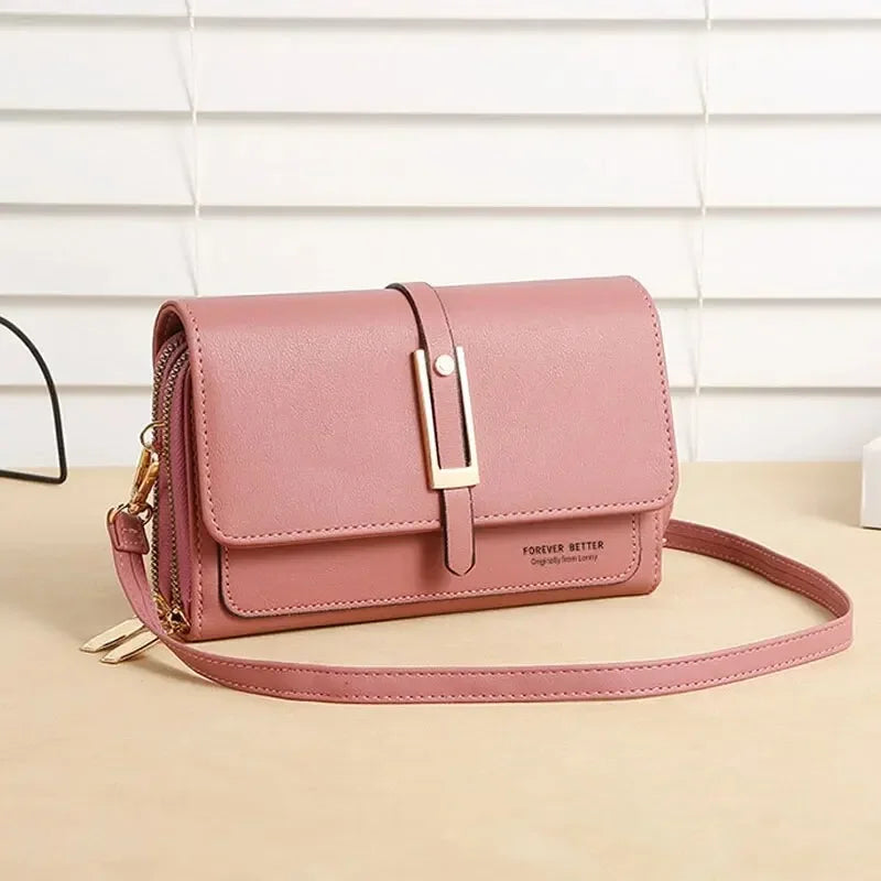 Mini Sac à Bandoulière Carré Femme — Style Rétro Tendance, PU, Multifonction