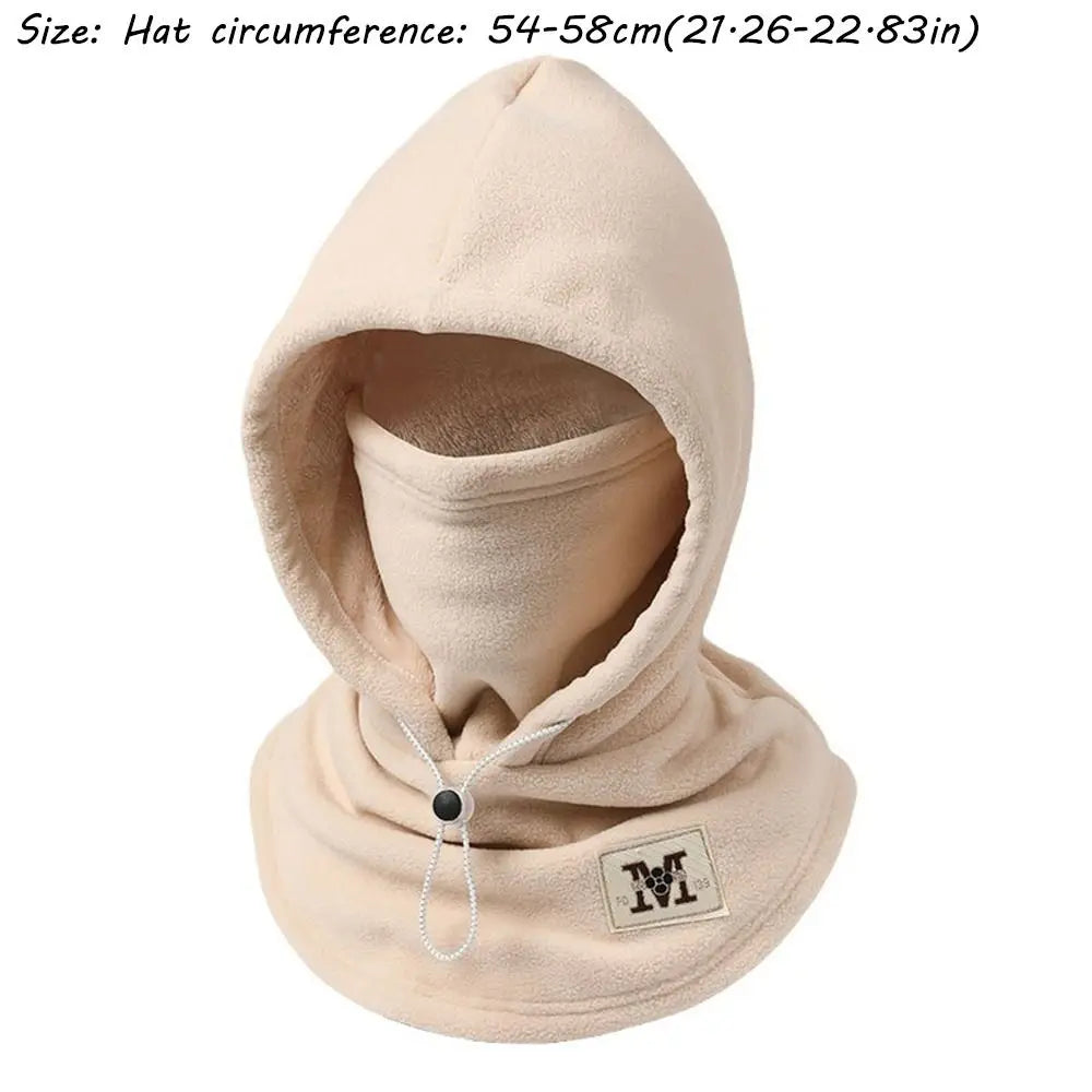 Bonnet polaire unisexe avec cache-cou et protection des oreilles
