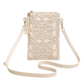 Fashion Woven Print Women Crossbody Bag Lightweight Multicolor Cell Phone Bag Elegant Shoulder Bag Mom Gift